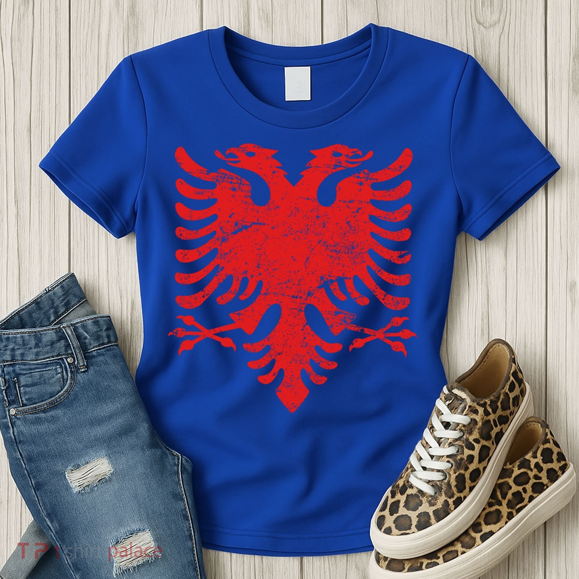 Albanian Flag Meaningful Gift Red Eagle Albania Cool Gift Cool Gift Women's T-Shirt