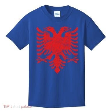 Albanian Flag Meaningful Gift Red Eagle Albania Cool Gift Cool Gift Kids T-Shirt