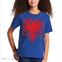 Albanian Flag Meaningful Gift Red Eagle Albania Cool Gift Cool Gift Kids T-Shirt thumb 2