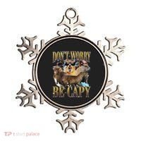 Animals Funny Meme DonT Worry Be Capy Capybara Moon Feral Ornament thumb 0