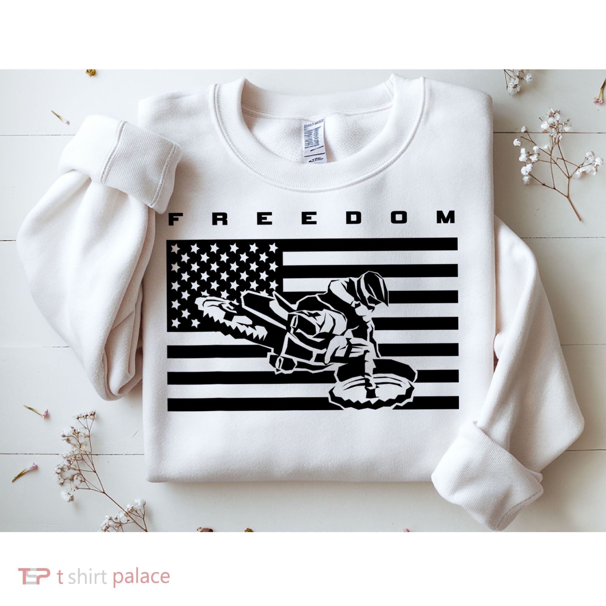 American Flag Motocross Apparel Motocross Dirt Bike Sweatshirt
