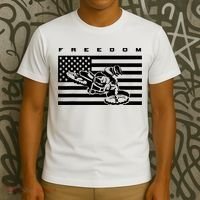 American Flag Motocross Apparel Motocross Dirt Bike T-Shirt thumb 3