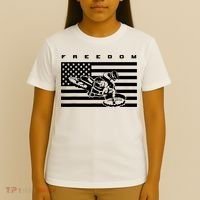 American Flag Motocross Apparel Motocross Dirt Bike T-Shirt thumb 4