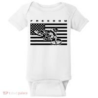 American Flag Motocross Apparel Motocross Dirt Bike Baby Bodysuit thumb 0
