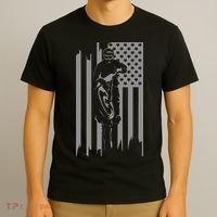 American Flag Motocross Apparel Motocross Dirt Bike T-Shirt thumb 3