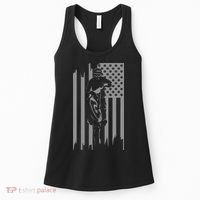 American Flag Motocross Apparel Motocross Dirt Bike Women's Tank Top thumb 0