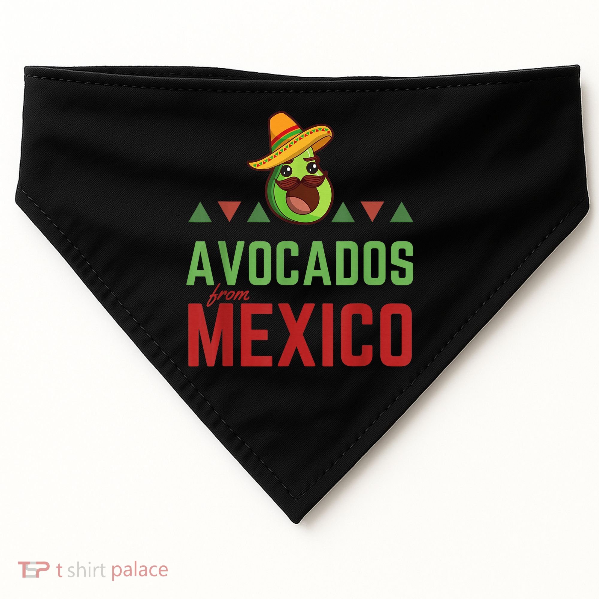 Avocados from Mexico - Mexican Day flag - Avocado Costume USA-Made Doggie Bandana