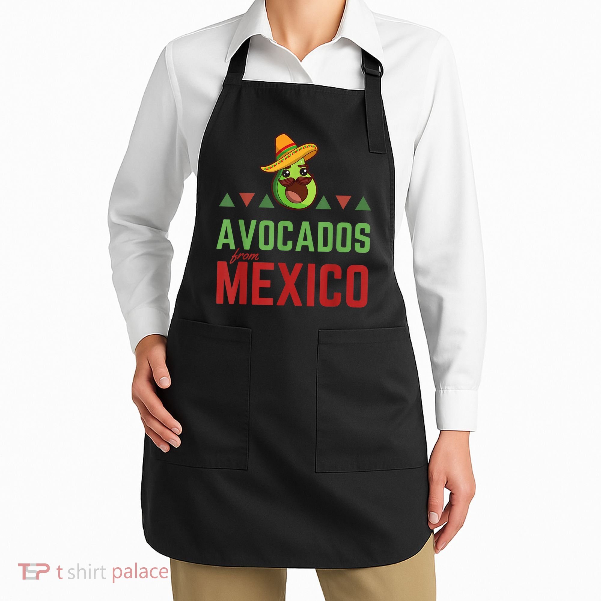 Avocados from Mexico - Mexican Day flag - Avocado Costume Apron