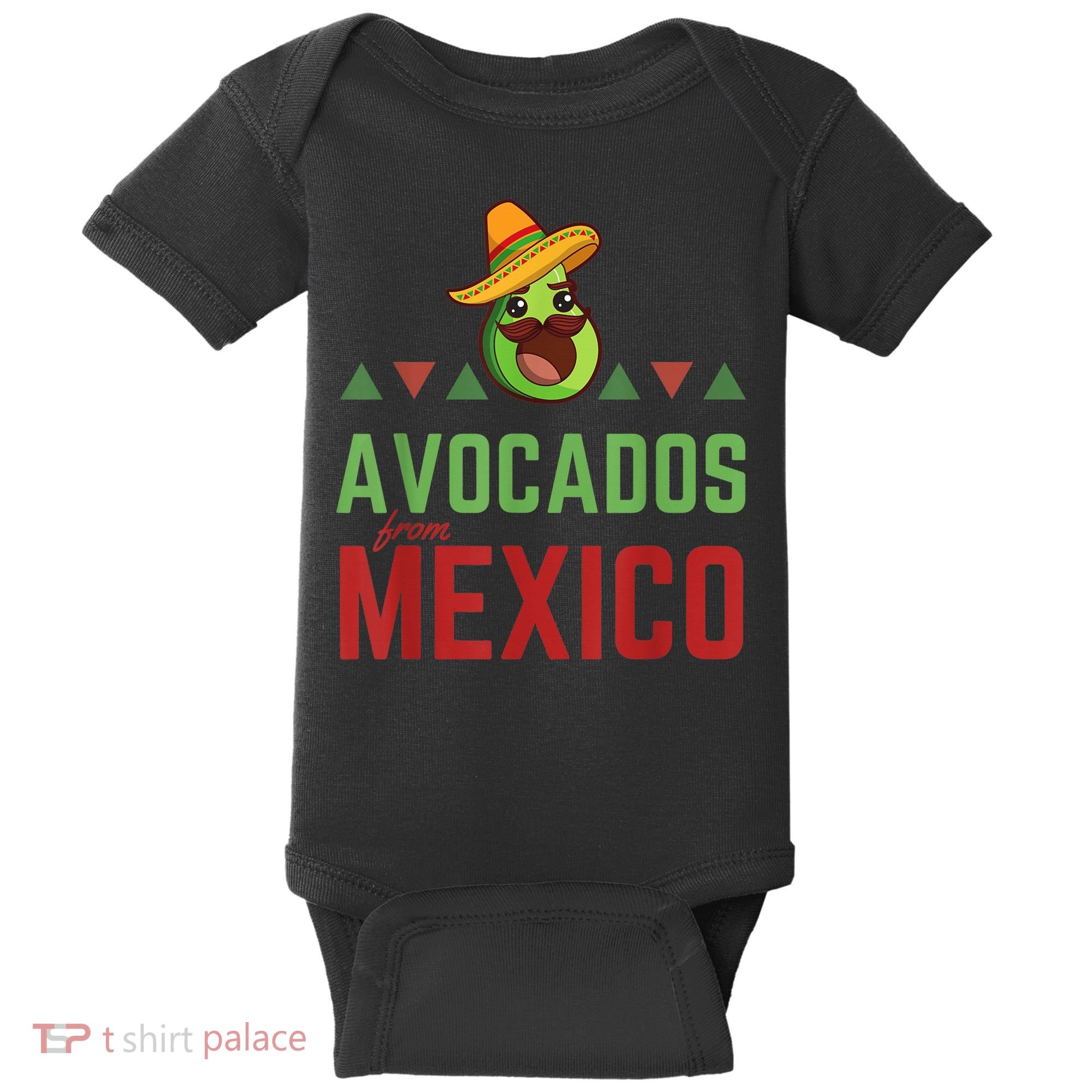 Avocados from Mexico - Mexican Day flag - Avocado Costume Baby Bodysuit