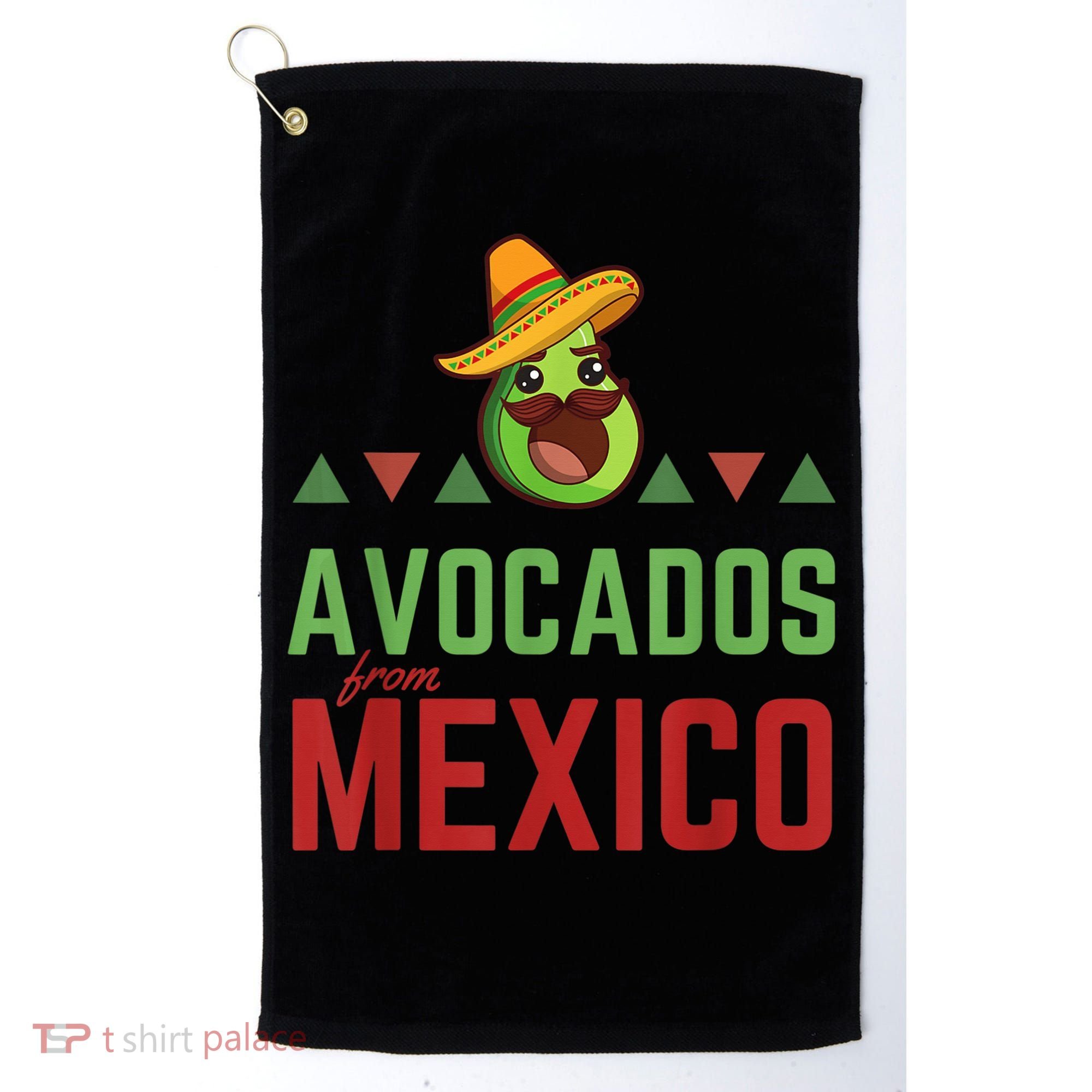 Avocados from Mexico - Mexican Day flag - Avocado Costume Golf Towel