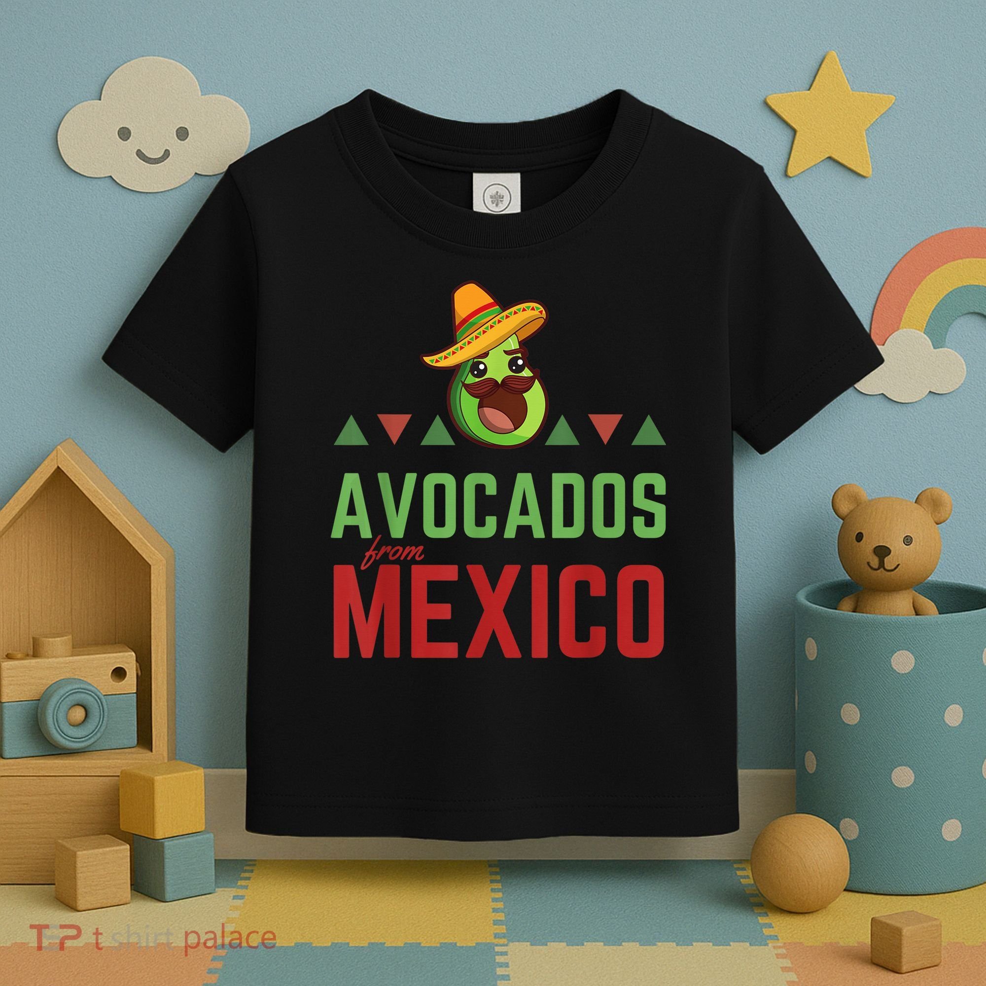 Avocados from Mexico - Mexican Day flag - Avocado Costume Toddler T-Shirt