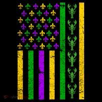 American Flag Mardi Gras Tshirt Mardi Gras Crawfish Coffee Mug thumb 5