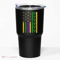 American Flag Mardi Gras Tshirt Mardi Gras Crawfish Tumbler thumb 0