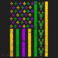 American Flag Mardi Gras Tshirt Mardi Gras Crawfish Tumbler thumb 3