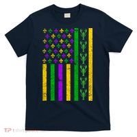 American Flag Mardi Gras Tshirt Mardi Gras Crawfish T-Shirt thumb 0