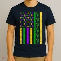 American Flag Mardi Gras Tshirt Mardi Gras Crawfish T-Shirt thumb 3