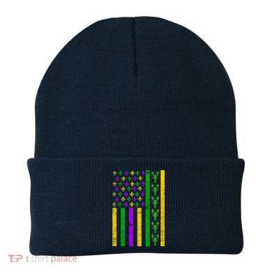 American Flag Mardi Gras Tshirt Mardi Gras Crawfish Beanie