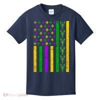 American Flag Mardi Gras Tshirt Mardi Gras Crawfish Kids T-Shirt thumb 0