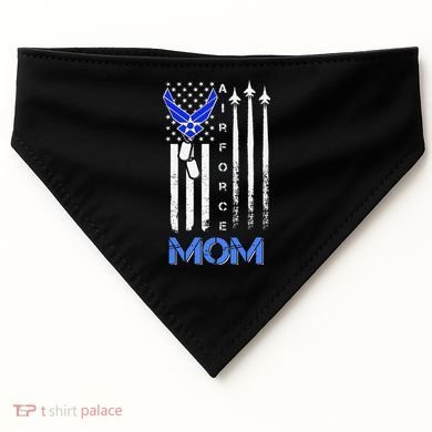 Air Force Mom, USAF Mom Tee, Women's Day Gift Veteran USA-Made Doggie Bandana