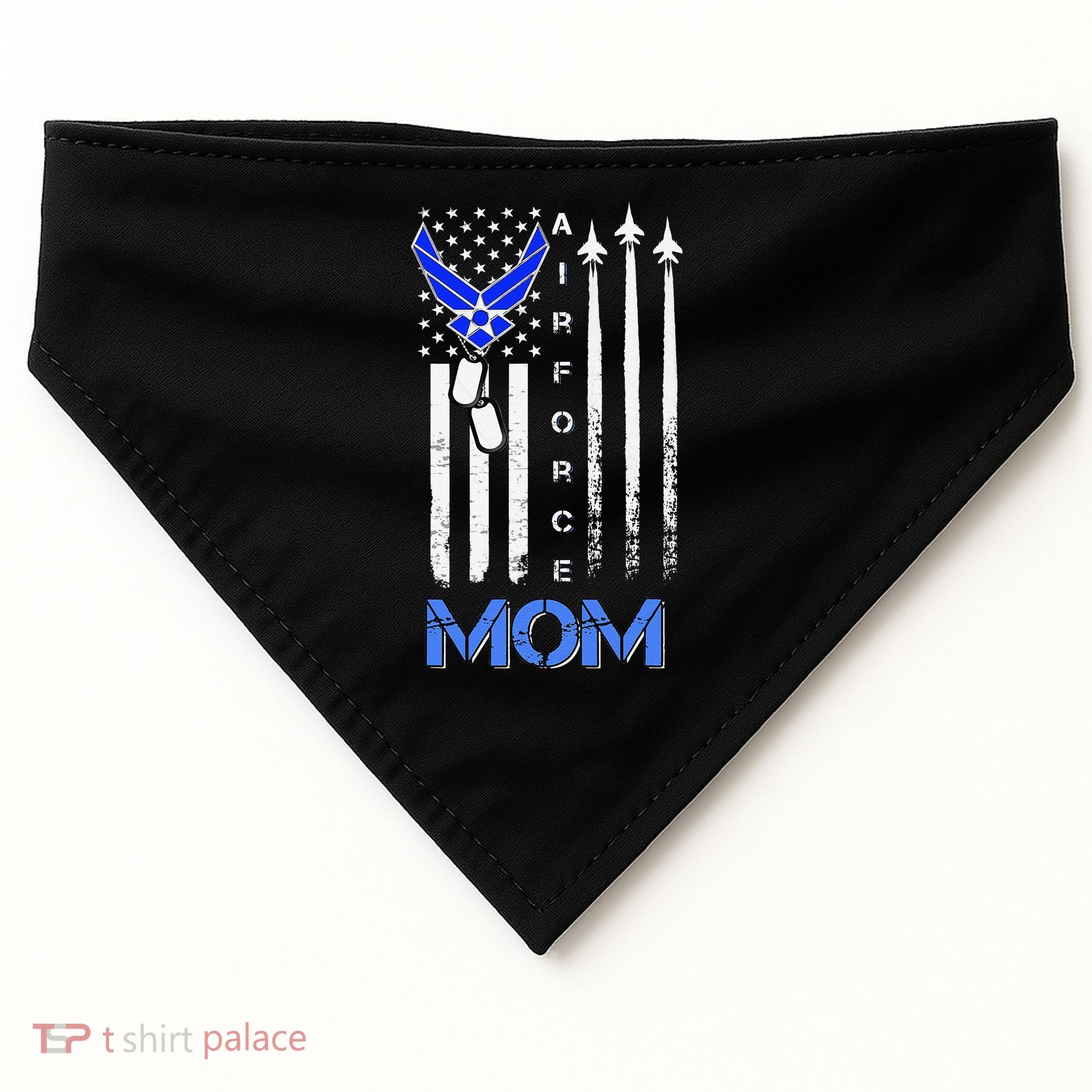 Air Force Mom, USAF Mom Tee, Women's Day Gift Veteran USA-Made Doggie Bandana