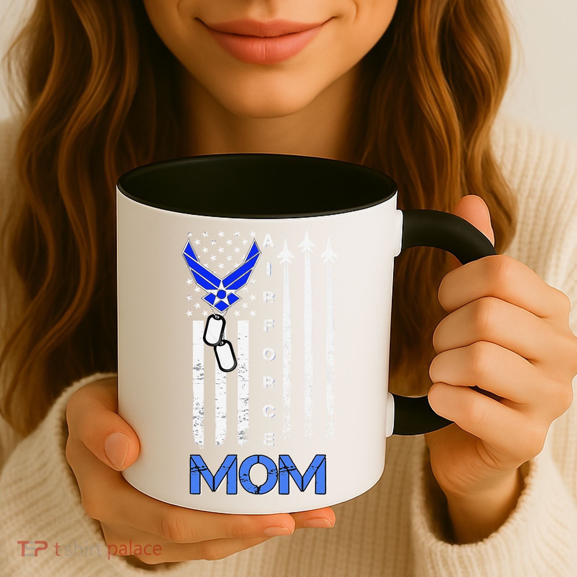 Air Force Mom, USAF Mom Tee, Women's Day Gift Veteran Coffee Mug