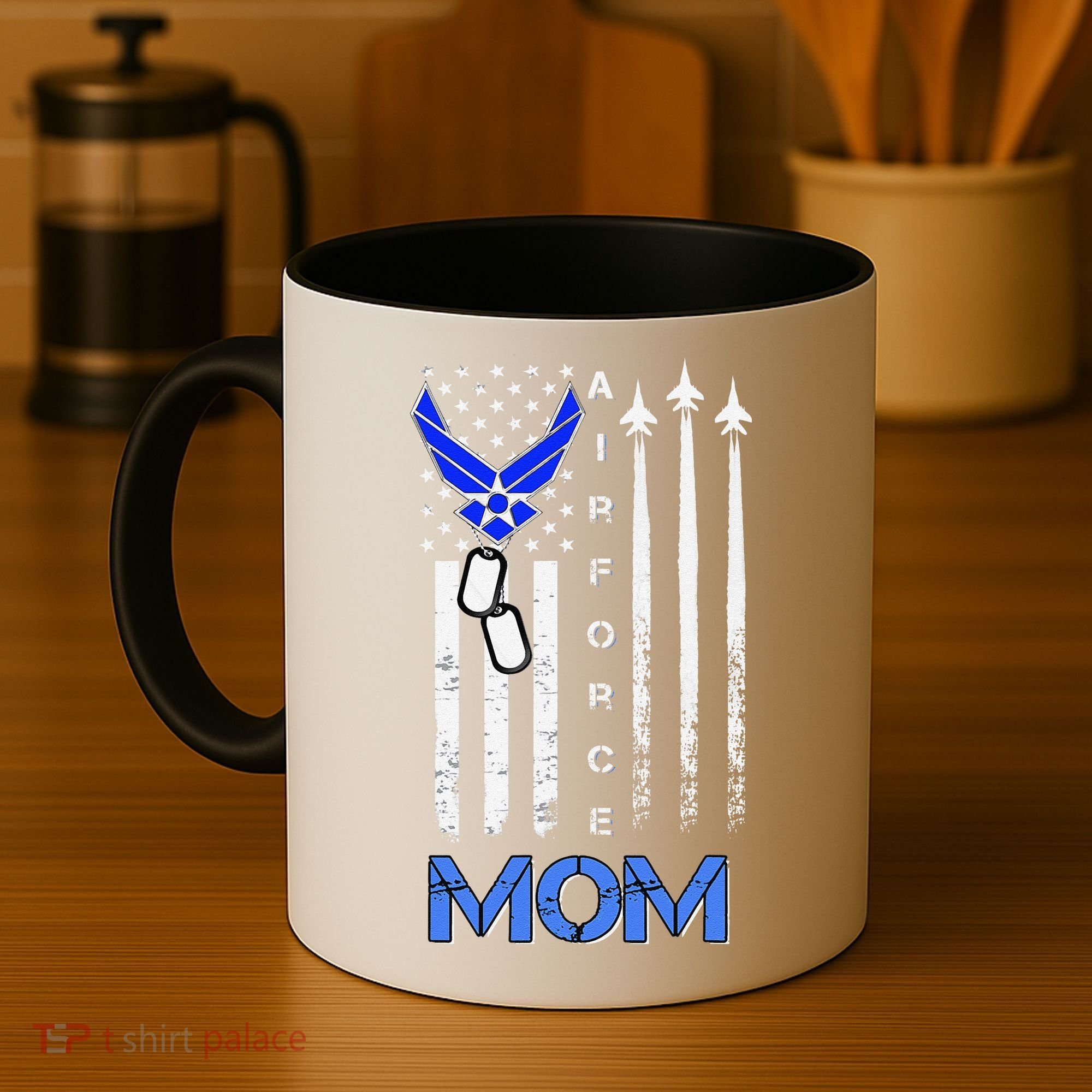 Air Force Mom, USAF Mom Tee, Women's Day Gift Veteran Coffee Mug