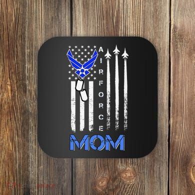 Air Force Mom, USAF Mom Tee, Women's Day Gift Veteran Coaster