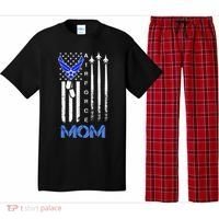 Air Force Mom, USAF Mom Tee, Women's Day Gift Veteran Pajama Set thumb 0