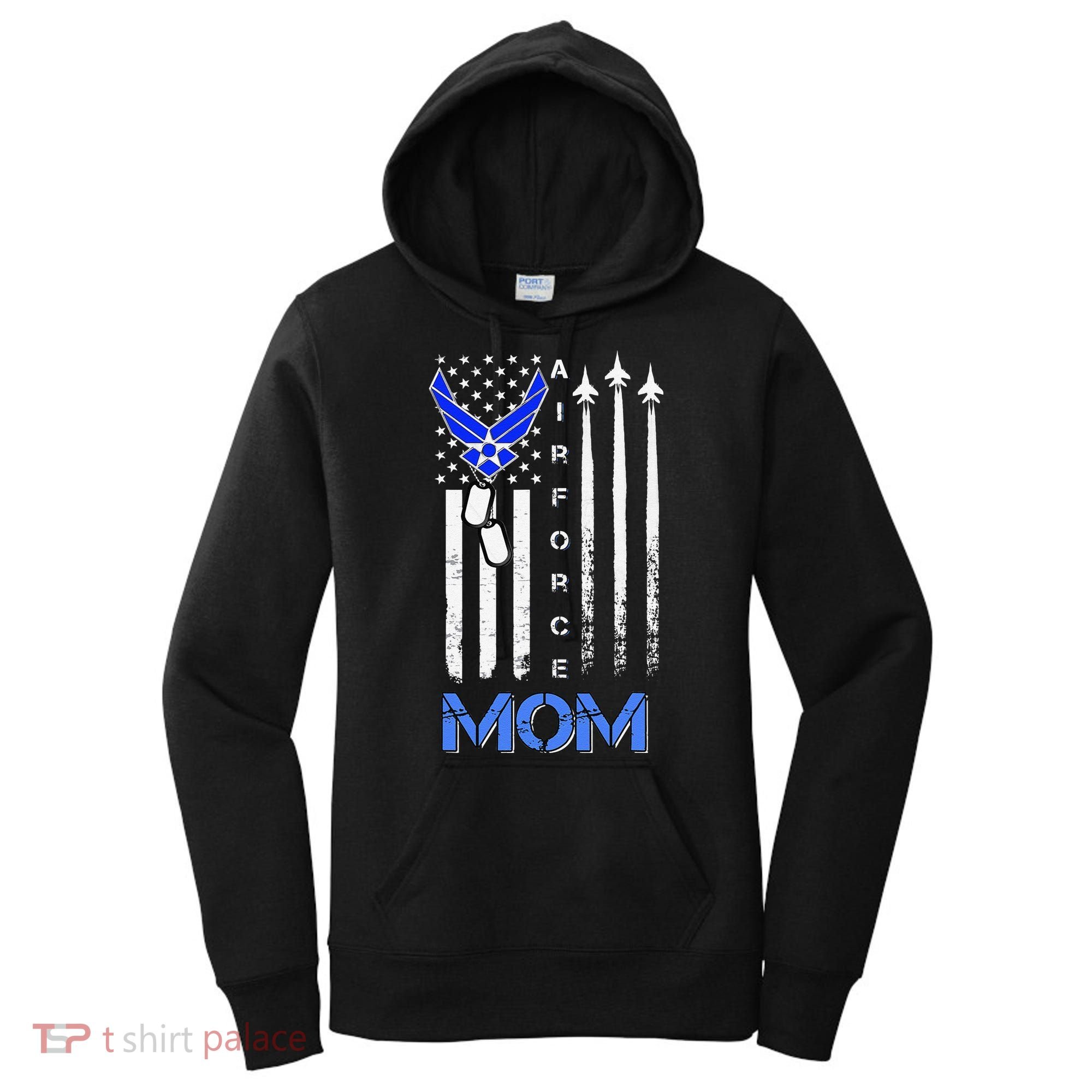 Air Force Mom, USAF Mom Tee, Women's Day Gift Veteran Women's Hoodie