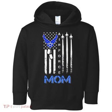 Air Force Mom, USAF Mom Tee, Women's Day Gift Veteran Toddler Hoodie