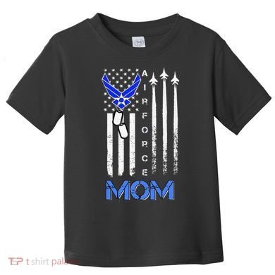 Air Force Mom, USAF Mom Tee, Women's Day Gift Veteran Toddler T-Shirt