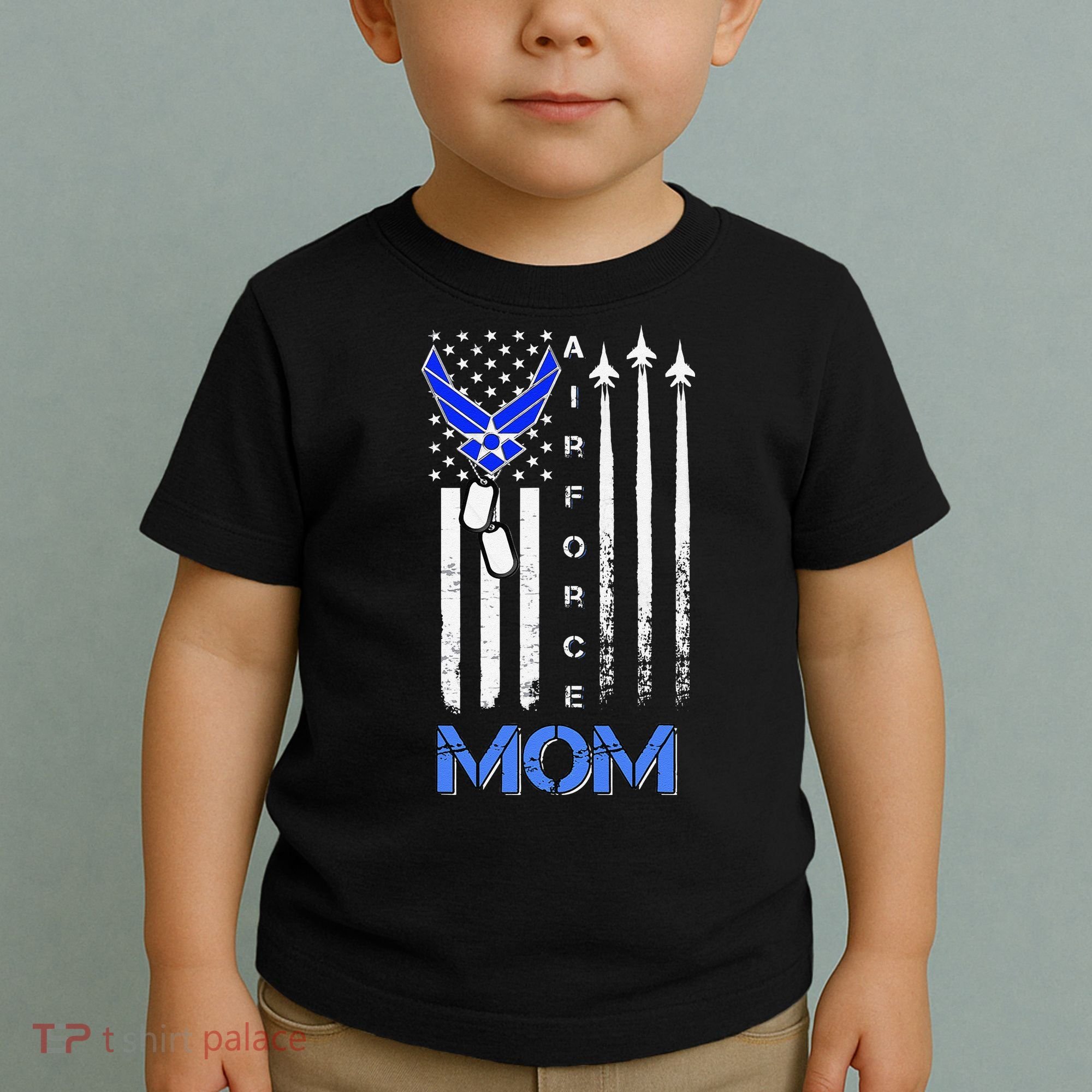 Air Force Mom, USAF Mom Tee, Women's Day Gift Veteran Toddler T-Shirt