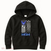 Air Force Mom, USAF Mom Tee, Women's Day Gift Veteran Kids Hoodie thumb 0