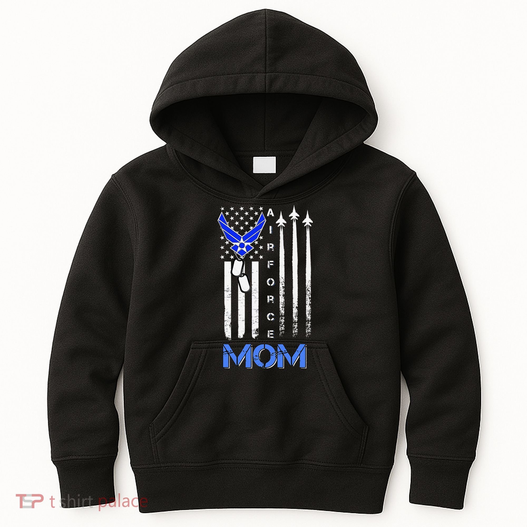 Air Force Mom, USAF Mom Tee, Women's Day Gift Veteran Kids Hoodie
