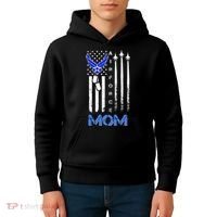 Air Force Mom, USAF Mom Tee, Women's Day Gift Veteran Kids Hoodie thumb 4