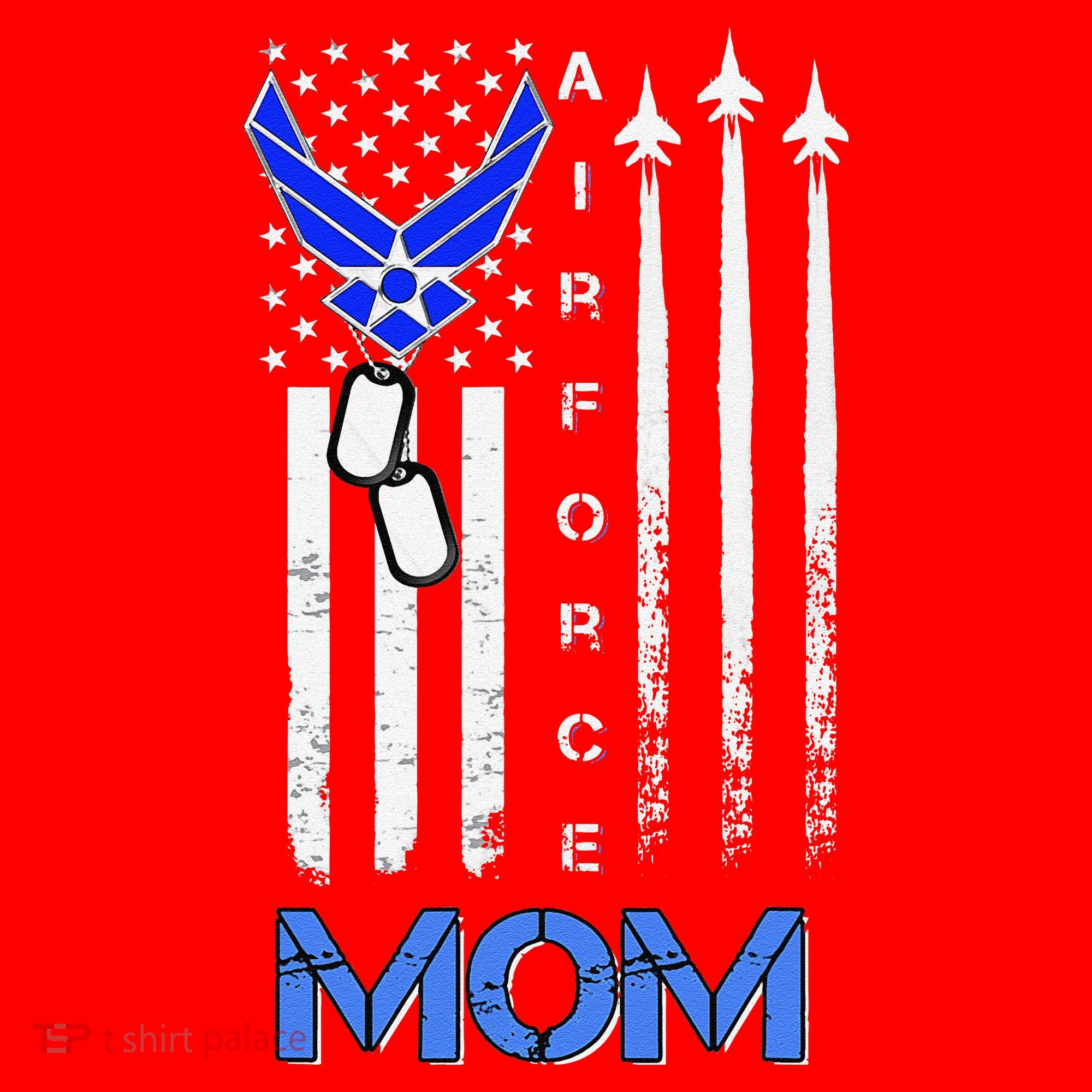 Air Force Mom, USAF Mom Tee, Women's Day Gift Veteran Santa Hat