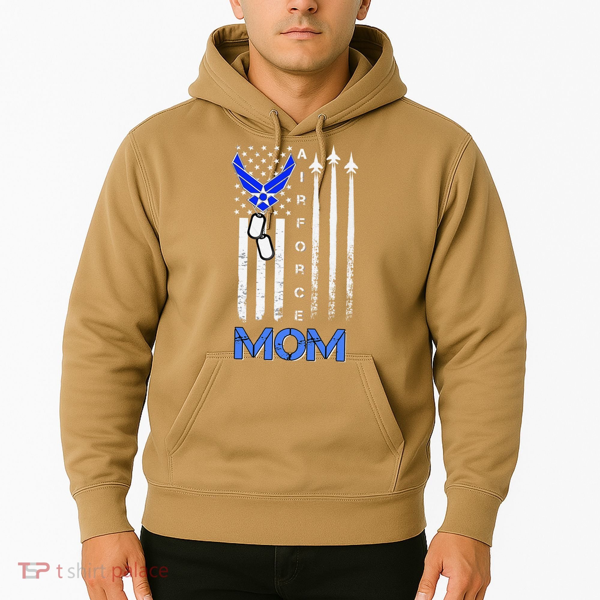 Air Force Mom, USAF Mom Tee, Women's Day Gift Veteran Hoodie