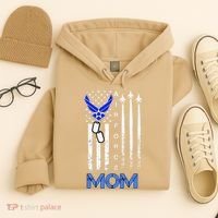 Air Force Mom, USAF Mom Tee, Women's Day Gift Veteran Hoodie thumb 4