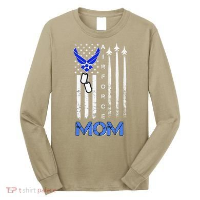 Air Force Mom, USAF Mom Tee, Women's Day Gift Veteran Long Sleeve Shirt