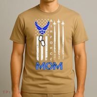 Air Force Mom, USAF Mom Tee, Women's Day Gift Veteran T-Shirt thumb 3