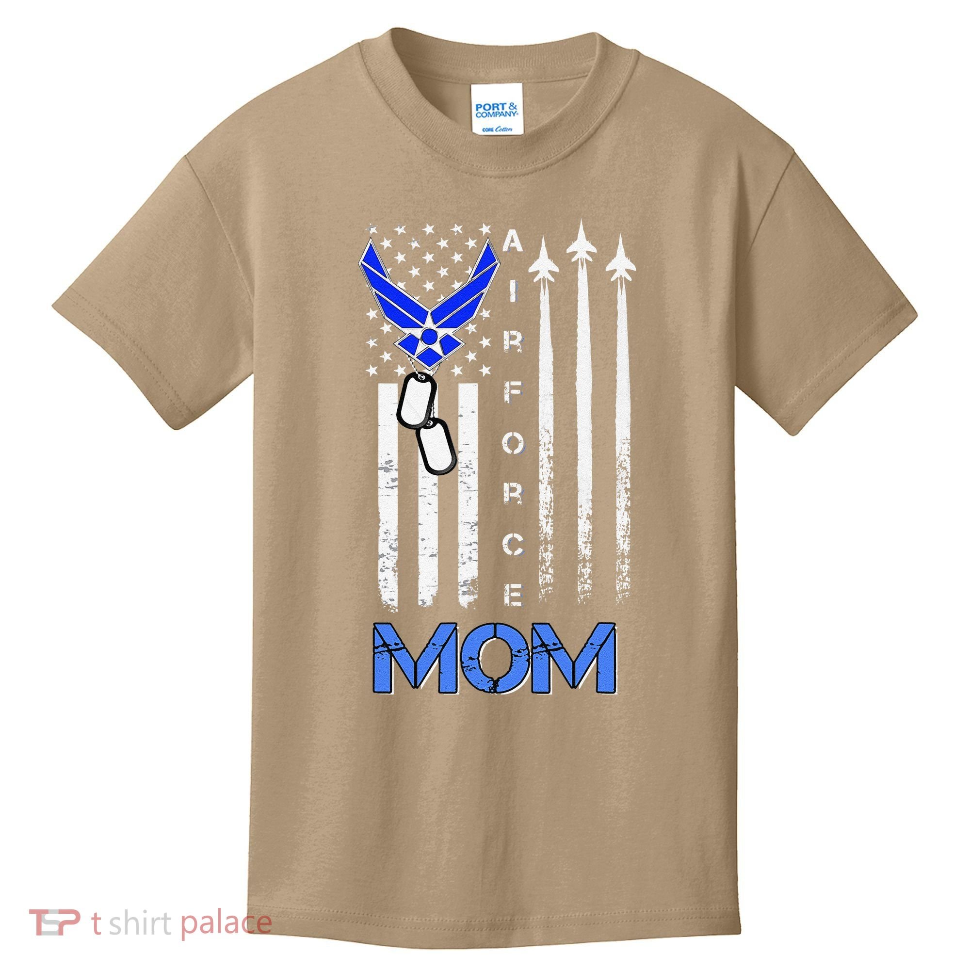Air Force Mom, USAF Mom Tee, Women's Day Gift Veteran Kids T-Shirt