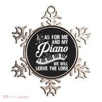 As For Me And My Piano We Will Serve The Lord Pianist Ornament thumb 0
