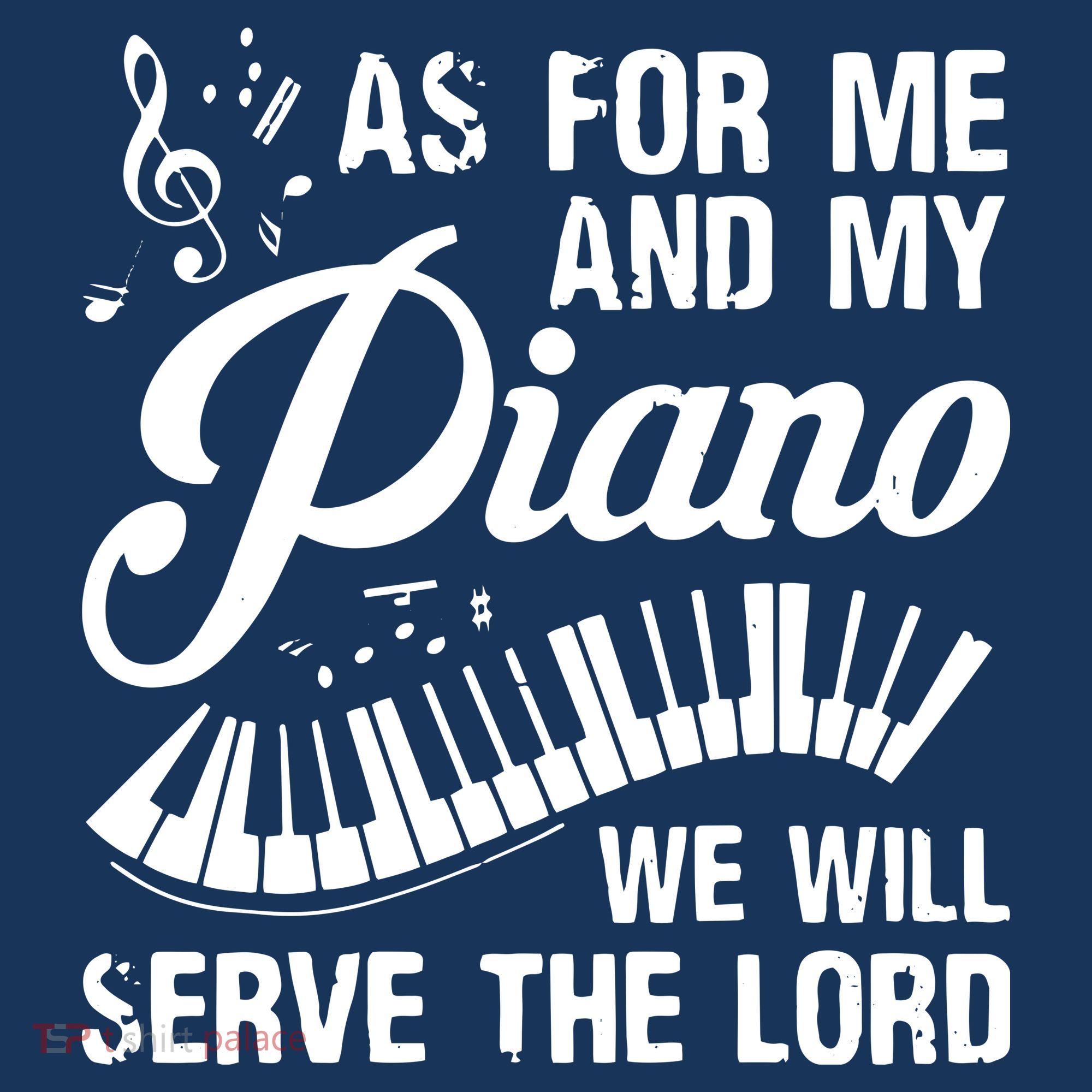 As For Me And My Piano We Will Serve The Lord Pianist Long Sleeve Shirt