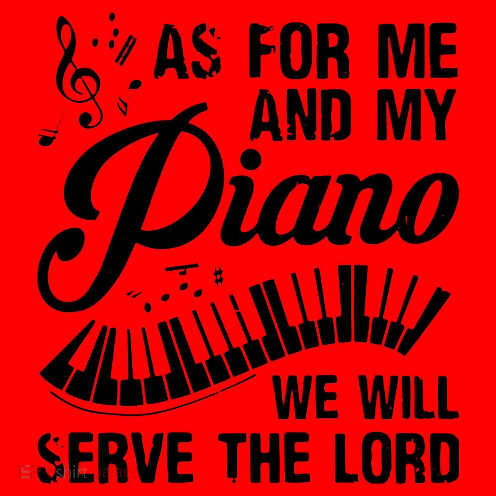As For Me And My Piano We Will Serve The Lord Pianist Santa Hat