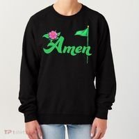 Amen Floral Master Golfer Golf Love Golf Flower Azaleas Women's Sweatshirt thumb 0