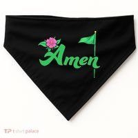 Amen Floral Master Golfer Golf Love Golf Flower Azaleas USA-Made Doggie Bandana thumb 0