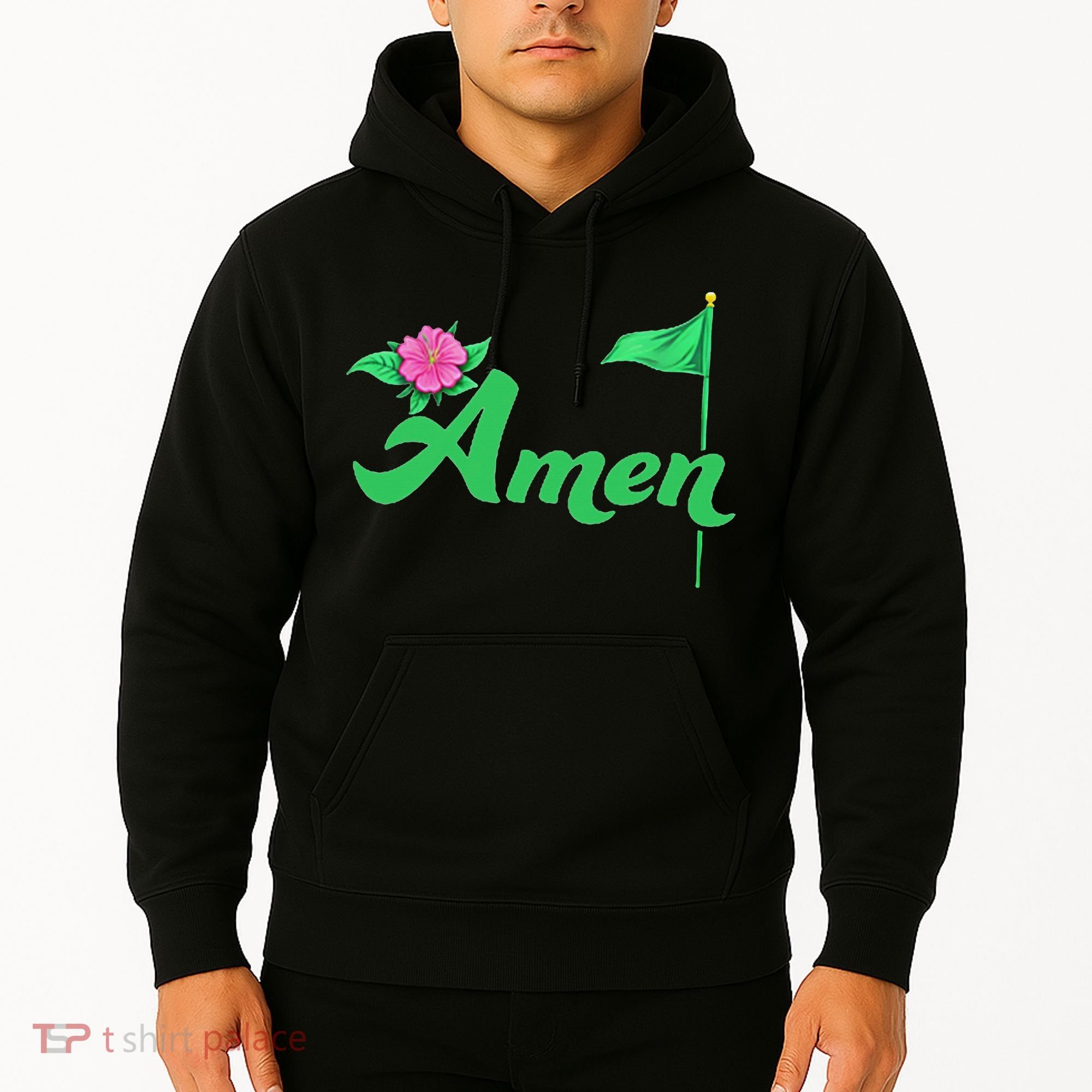 Amen Floral Master Golfer Golf Love Golf Flower Azaleas Hoodie