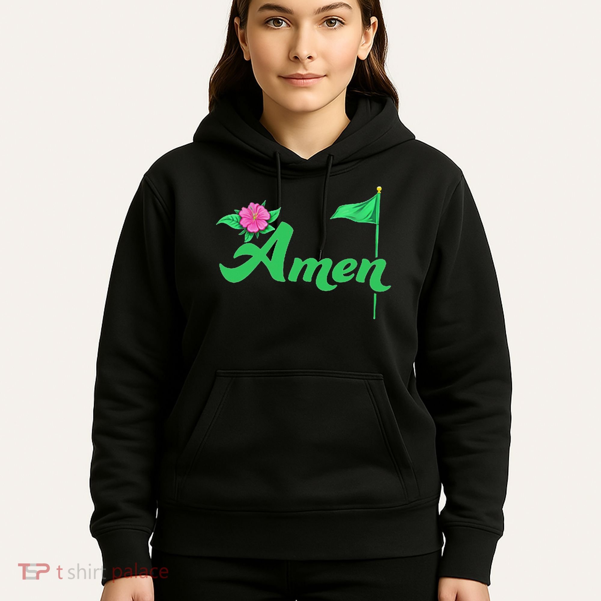Amen Floral Master Golfer Golf Love Golf Flower Azaleas Hoodie