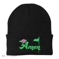 Amen Floral Master Golfer Golf Love Golf Flower Azaleas Beanie thumb 0