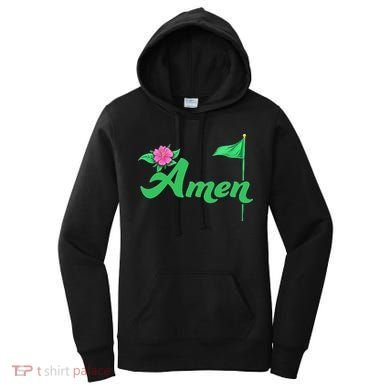 Amen Floral Master Golfer Golf Love Golf Flower Azaleas Women's Hoodie